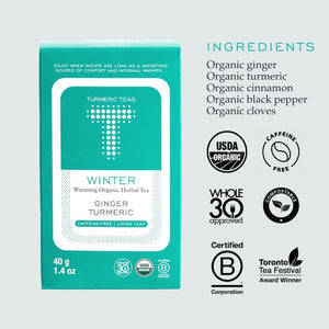 
                  
                    Organic Ginger Loose Leaf Tea - Winter (6x40g)
                  
                