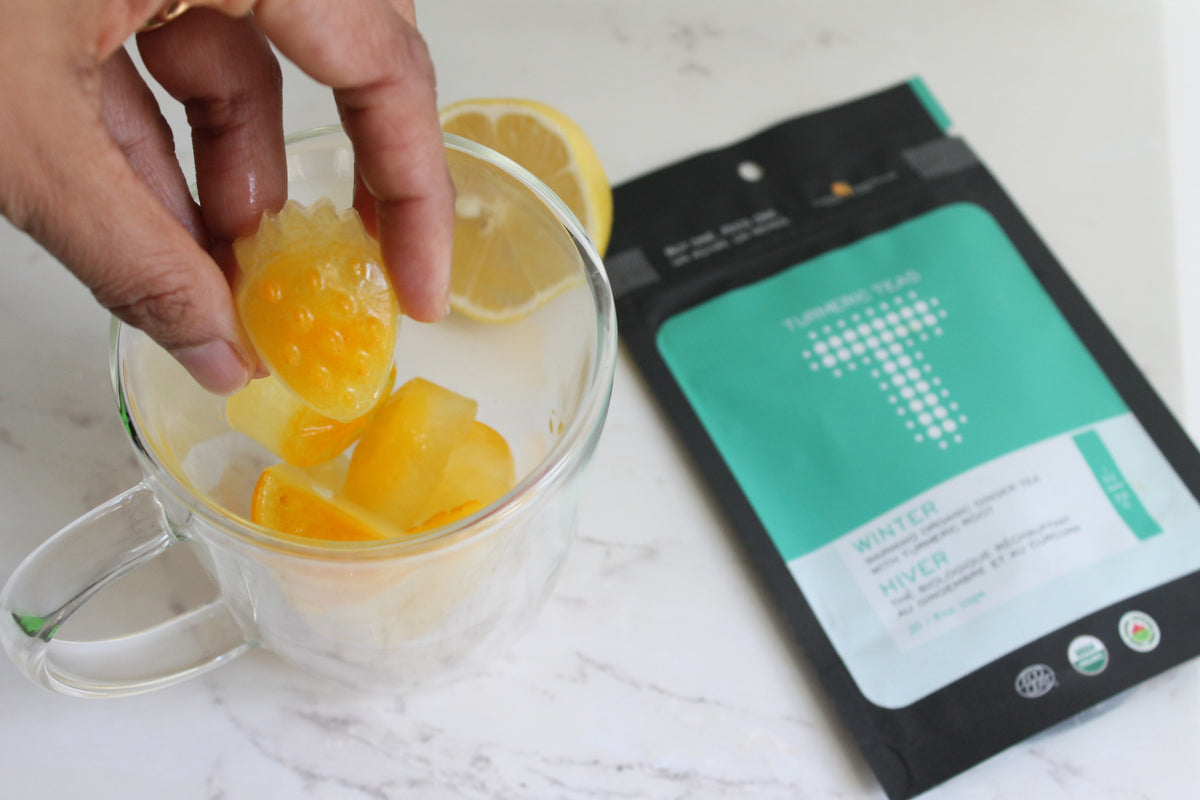 Easy Turmeric Lemon Water to add to your morning routine! Turmeric Teas