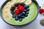 Green smoothie bowl with Turmeric