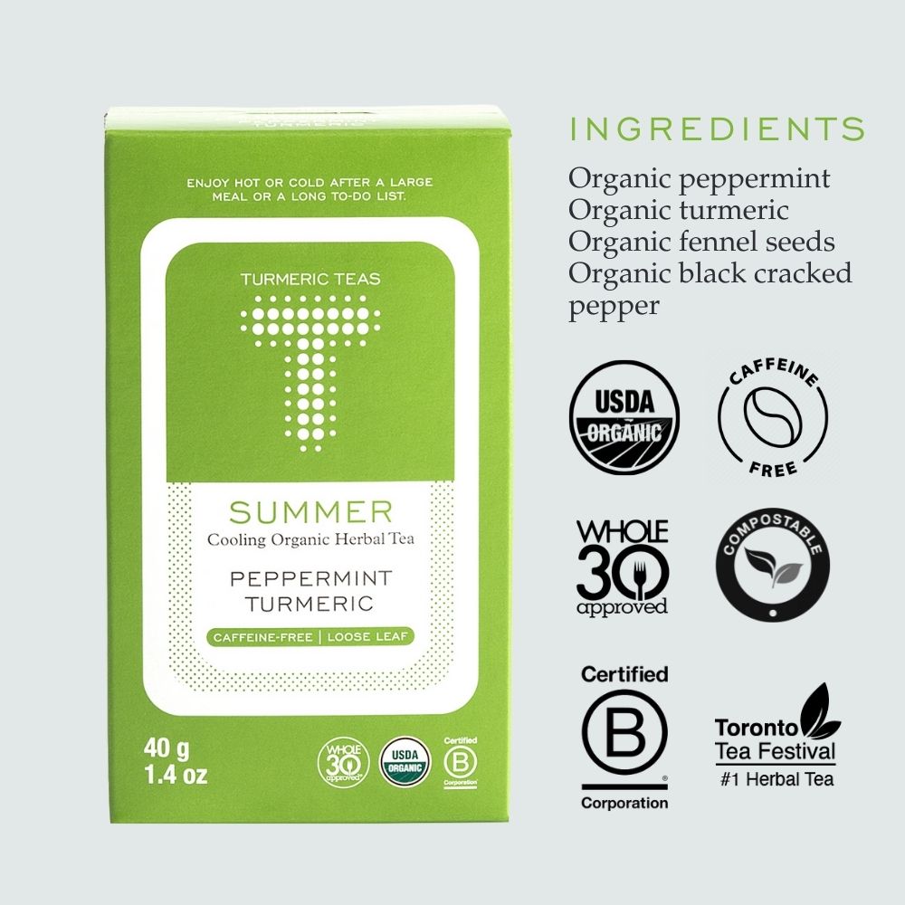 Organic Peppermint Loose Leaf Tea - Summer